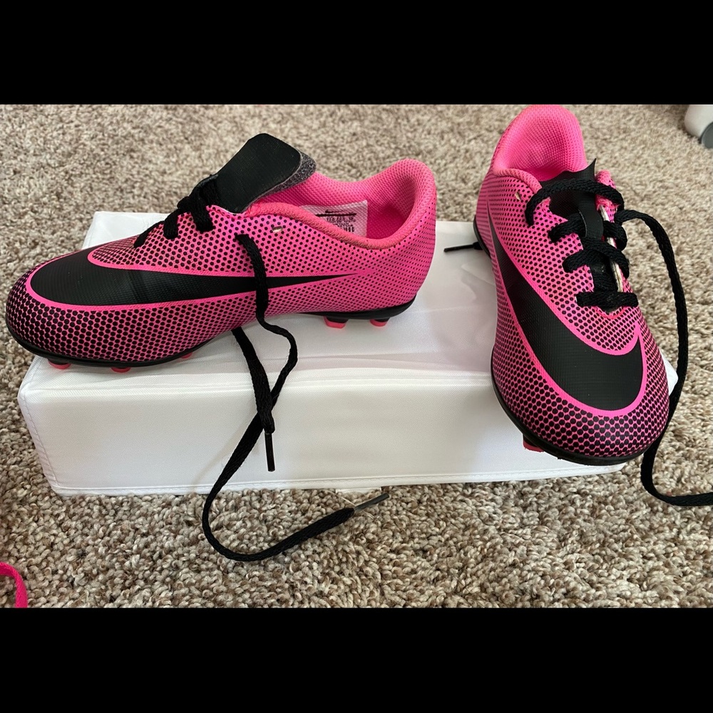 Pink Nike Soccer Cleats